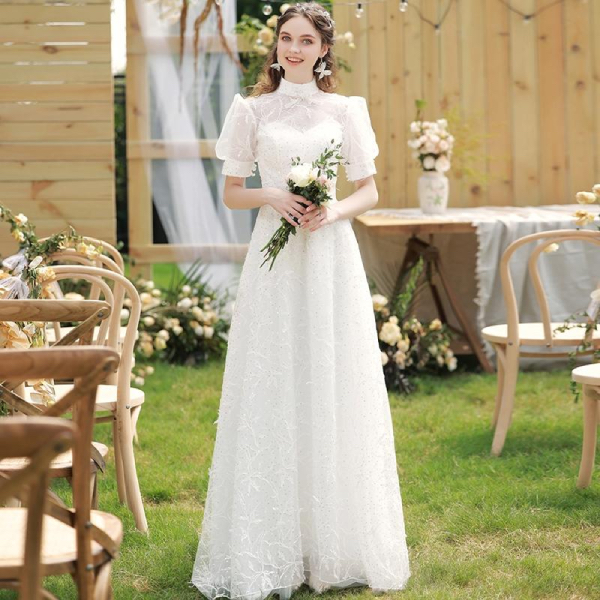 wedding confetti rom dress