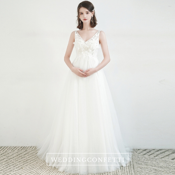 wedding confetti rom dress