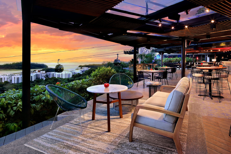 romantic restaurants singapore dusk restaurant and bar