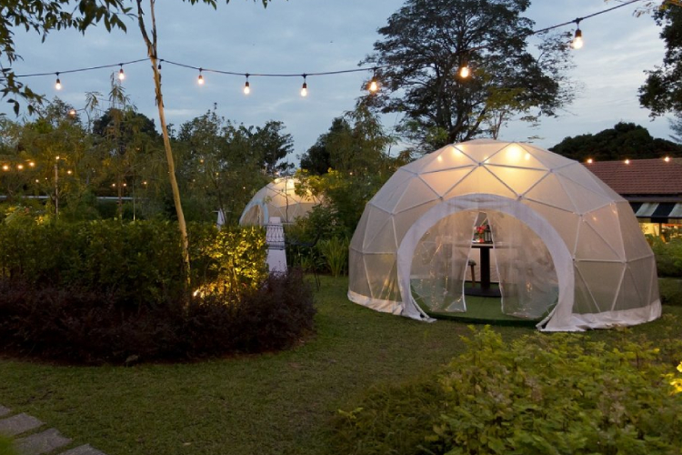 romantic restaurants singapore the summerhouse domes