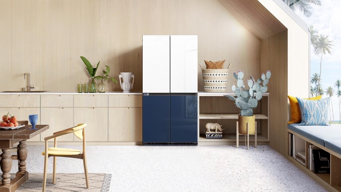 samsung bespoke fridge french door lifestyle
