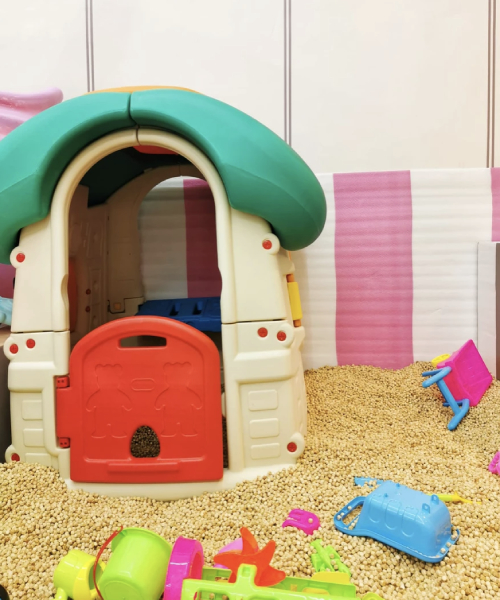 sandcastle building area