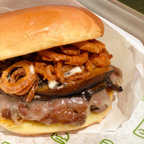 shake shack gardens by the bay roasted garlic mushroom closeup