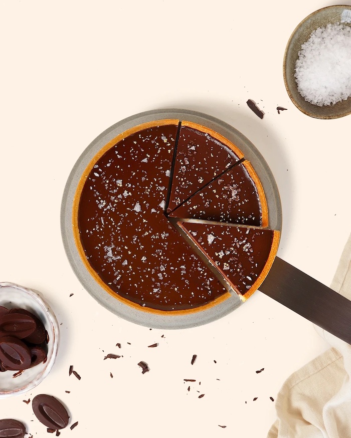shio patisserie review sea salt dark chocolate tart 2