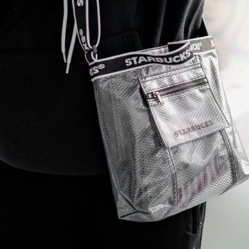 starbucks mesh sling bag