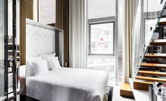 hotel room in M Social Hotel