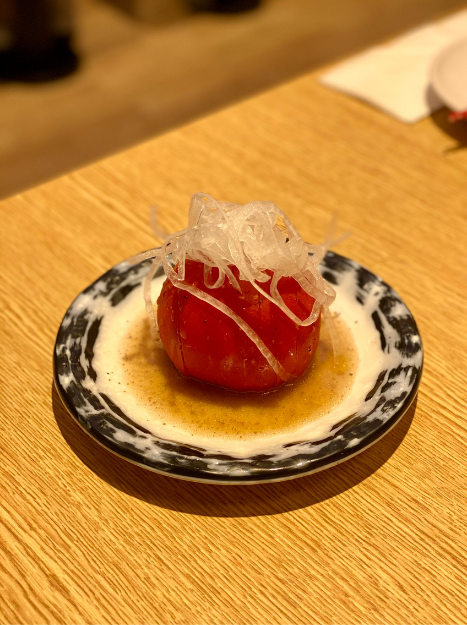 tenya-singapore-review-tomato-salad-appetizer