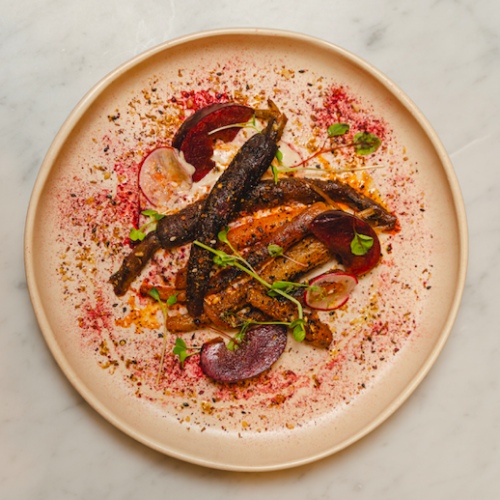 terra madre charred baby carrots