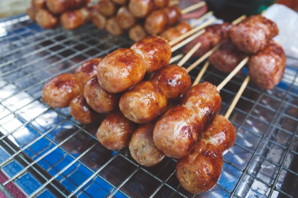 thai snacks - fermented sour sausage