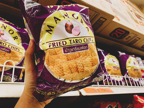 thai snacks - manora fried taro chips
