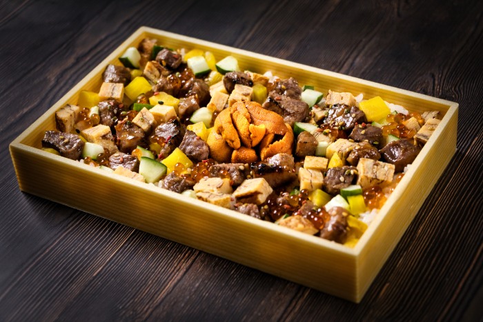 the gyu bar takeway wagyu uni chirashi don