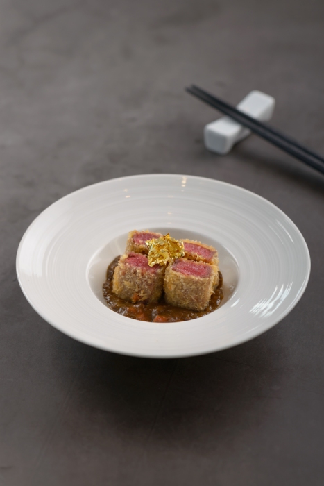 the gyu bar wagyu omakase menu wagyu katsu with homemade curry