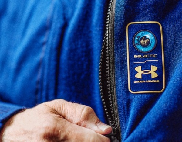 under armour and virgin galactic branding