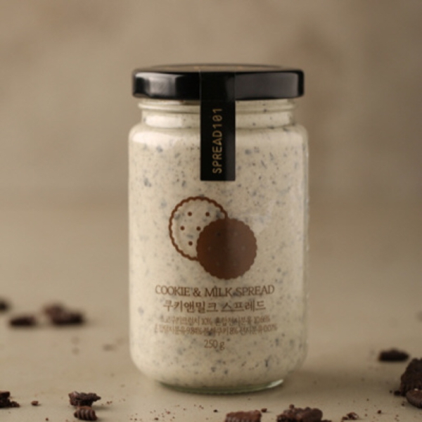 unique korean snacks - cookies and cream spread