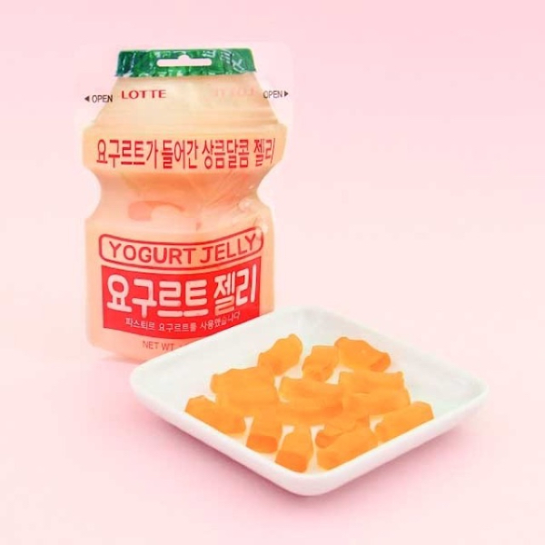 unique korean snacks - yogurt jelly
