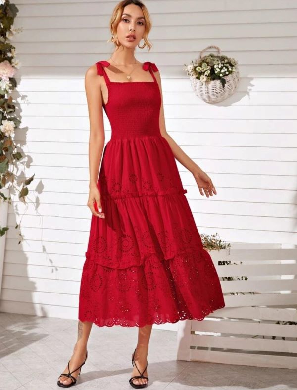 unusual-color-combinations-red-yellow-shein-embroidery-dress