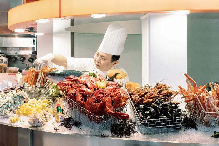 valentine's day restaurants - the line at shangri la