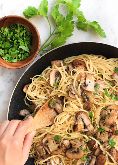 vegetarian-mushroom-aglio
