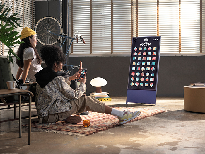 vertical tv samsung the sero mirroring