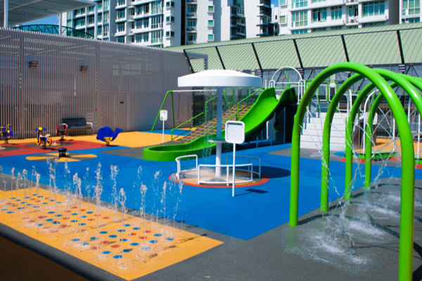 water playgrounds singapore - compass one