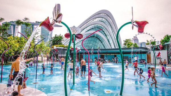 water playgrounds singapore - gardens by the bay